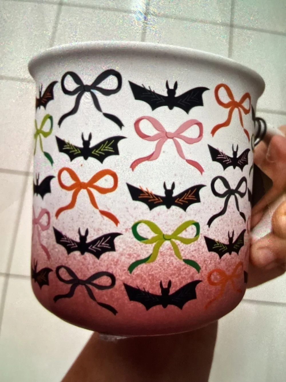 New Halloween Bows and Bats Coffee Mug